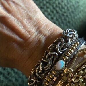 🎉 BEAUTIFUL LARGE LINK BIZANTEEN BRACELET‼️